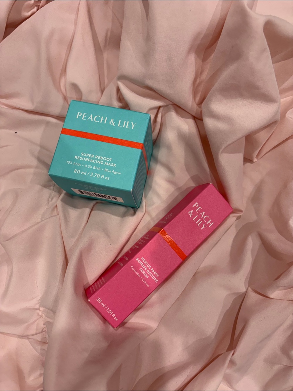 Peach & Lily Skincare Bundle Barrier Repair Serum and Face Mask